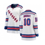 Women New York Rangers #10 Ron Duguay Fanatics Branded White Away Breakaway NHL Jersey