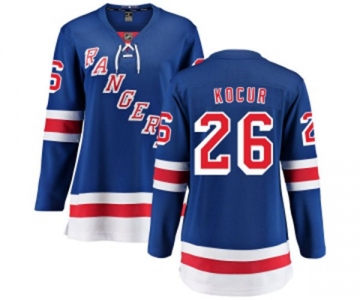 Women New York Rangers #26 Joe Kocur Fanatics Branded Royal Blue Home Breakaway NHL Jersey