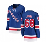 Women New York Rangers #68 Jaromir Jagr Fanatics Branded Royal Blue Home Breakaway NHL Jersey