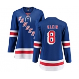 Women New York Rangers #8 Kevin Klein Fanatics Branded Royal Blue Home Breakaway NHL Jersey