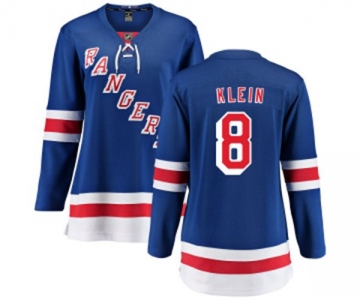 Women New York Rangers #8 Kevin Klein Fanatics Branded Royal Blue Home Breakaway NHL Jersey