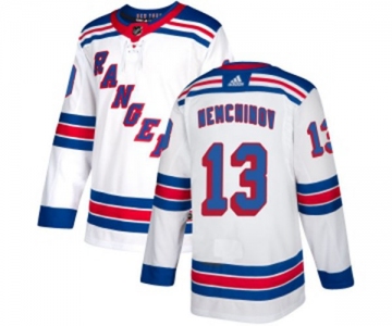 Women Reebok New York Rangers #13 Sergei Nemchinov Authentic White Away NHL Jersey