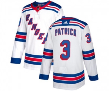 Women Reebok New York Rangers #3 James Patrick Authentic White Away NHL Jersey