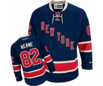 Women Reebok New York Rangers #82 Joey Keane Authentic Navy Blue Third NHL Jersey