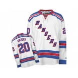 Women's Reebok New York Rangers #20 Chris Kreider Premier White Away NHL Jersey