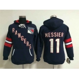 women nhl jerseys new york rangers #11 messier blue[pullover hooded sweatshirt]