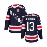 Youth Adidas New York Rangers #13 Sergei Nemchinov Authentic Navy Blue 2018 Winter Classic NHL Jersey