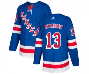 Youth Adidas New York Rangers #13 Sergei Nemchinov Authentic Royal Blue Home NHL Jersey