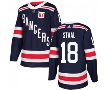 Youth Adidas New York Rangers #18 Marc Staal Authentic Navy Blue 2018 Winter Classic NHL Jersey