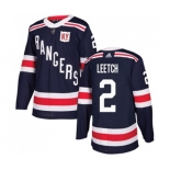 Youth Adidas New York Rangers #2 Brian Leetch Authentic Navy Blue 2018 Winter Classic NHL Jersey