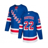 Youth Adidas New York Rangers #22 Mike Gartner Authentic Royal Blue Home NHL Jersey