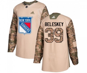 Youth Adidas New York Rangers #39 Matt Beleskey Authentic Camo Veterans Day Practice NHL Jersey