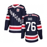 Youth Adidas New York Rangers #76 Brady Skjei Authentic Navy Blue 2018 Winter Classic NHL Jersey