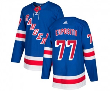 Youth Adidas New York Rangers #77 Phil Esposito Premier Royal Blue Home NHL Jersey