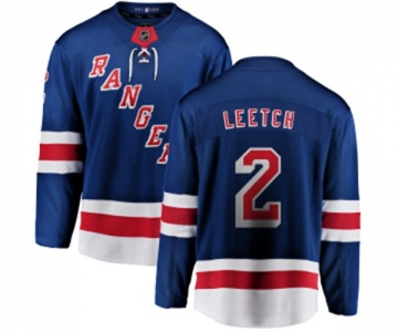 Youth New York Rangers #2 Brian Leetch Fanatics Branded Royal Blue Home Breakaway NHL Jersey