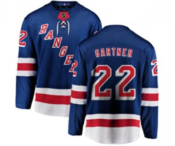 Youth New York Rangers #22 Mike Gartner Fanatics Branded Royal Blue Home Breakaway NHL Jersey