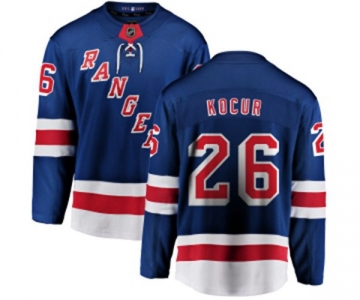 Youth New York Rangers #26 Joe Kocur Fanatics Branded Royal Blue Home Breakaway NHL Jersey