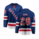 Youth New York Rangers #28 Tie Domi Fanatics Branded Royal Blue Home Breakaway NHL Jersey