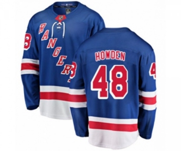 Youth New York Rangers #48 Brett Howden Fanatics Branded Royal Blue Home Breakaway NHL Jersey