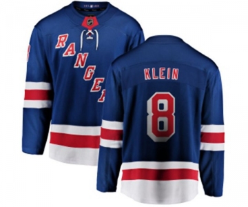 Youth New York Rangers #8 Kevin Klein Fanatics Branded Royal Blue Home Breakaway NHL Jersey