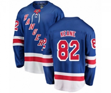 Youth New York Rangers #82 Joey Keane Fanatics Branded Royal Blue Home Breakaway NHL Jersey