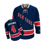 Youth Reebok New York Rangers #4 Ron Greschner Authentic Navy Blue Third NHL Jersey