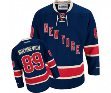 Youth Reebok New York Rangers #89 Pavel Buchnevich Authentic Navy Blue Third NHL Jersey