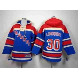 youth nhl jerseys new york rangers #30 lundqvist blue[pullover hooded sweatshirt]