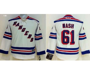 youth nhl jerseys new york rangers #61 nash white