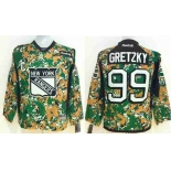 youth nhl jerseys new york rangers #99 gretzky camo[patch C]