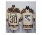 Men's New York Rangers #30 Henrik Lundqvist Cream Camo Stitched NHL Jersey