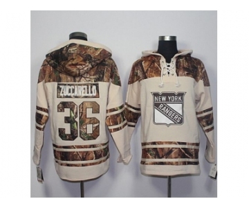 Men's New York Rangers #36 Mats Zuccarello Cream Camo Stitched NHL Jersey