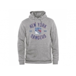 New York Rangers Ash Heritage Pullover Hoodie