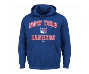 New York Rangers Majestic Royal Blue Heart & Soul Hoodie