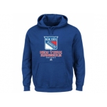 New York Rangers Majsetic Royal Blue Critical Victory VIII Pullover Hoodie