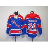 nhl jerseys new york rangers #24 callahan blue[pullover hooded sweatshirt patch C]