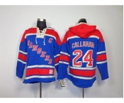 nhl jerseys new york rangers #24 callahan blue[pullover hooded sweatshirt patch C]