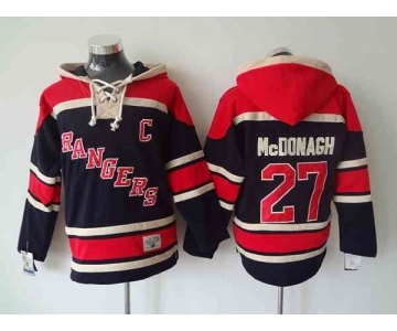 nhl jerseys new york rangers #27 mcdonagh dk.blue-red[pullover hooded sweatshirt][patch C]