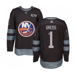 Adidas New York Islanders #1 Thomas Greiss Authentic Black 1917-2017 100th Anniversary NHL Jersey