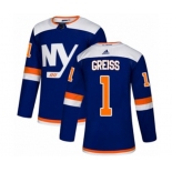 Adidas New York Islanders #1 Thomas Greiss Authentic Blue Alternate NHL Jersey