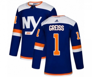 Adidas New York Islanders #1 Thomas Greiss Authentic Blue Alternate NHL Jersey