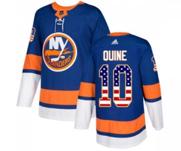 Adidas New York Islanders #10 Alan Quine Authentic Royal Blue USA Flag Fashion NHL Jersey