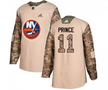 Adidas New York Islanders #11 Shane Prince Authentic Camo Veterans Day Practice NHL Jersey