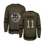 Adidas New York Islanders #11 Shane Prince Authentic Green Salute to Service NHL Jersey