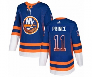 Adidas New York Islanders #11 Shane Prince Authentic Royal Blue Drift Fashion NHL Jersey