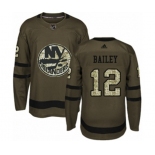 Adidas New York Islanders #12 Josh Bailey Authentic Green Salute to Service NHL Jersey