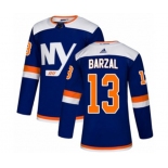 Adidas New York Islanders #13 Mathew Barzal Authentic Blue Alternate NHL Jersey