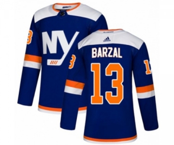 Adidas New York Islanders #13 Mathew Barzal Premier Blue Alternate NHL Jersey