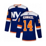 Adidas New York Islanders #14 Tom Kuhnhackl Authentic Blue Alternate NHL Jersey