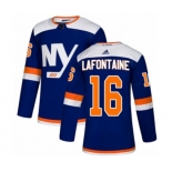 Adidas New York Islanders #16 Pat LaFontaine Authentic Blue Alternate NHL Jersey